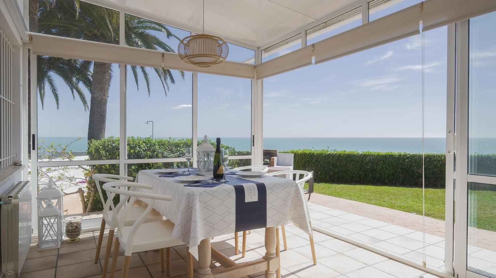 Casa Vesalia A 1A Linea De Mar Con Aa Y Wi-Fi. Villa Vinarós Ngoại thất bức ảnh